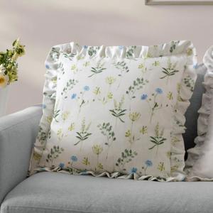 Wylder Meadow Ruffle Floral Cushion